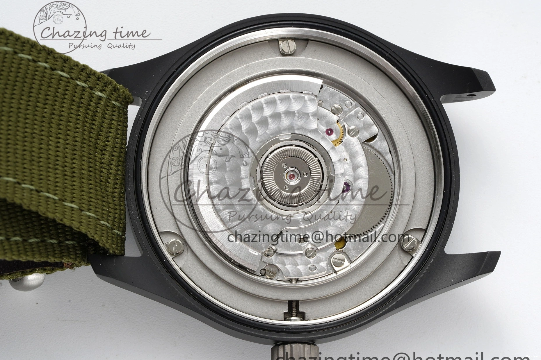 MIROTIME 0207 Top Gun Pilot Mark XVIII Limited “SFTI” M+F 1:1 Best Edition Black Dial on Green Nylon Strap A WaterResistant 7064